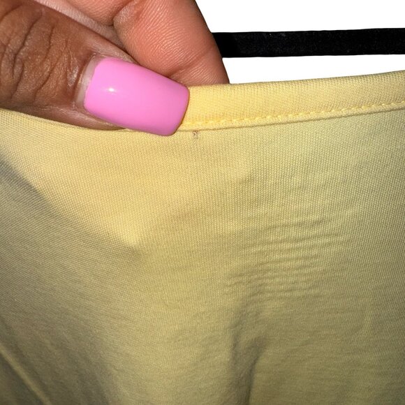 L.L Bean Yellow Tank Top and Matching Cardigan100% Supima Cotton Sz L Petite - Picture 13 of 13
